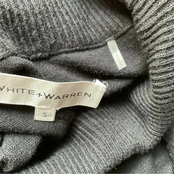 White + Warren Silk Blend Turtleneck Mock Neck Sweater Size Small‎ - Picture 7 of 8